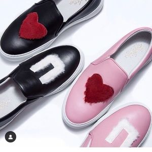 Joshua Sanders Love U Leather Sneakers